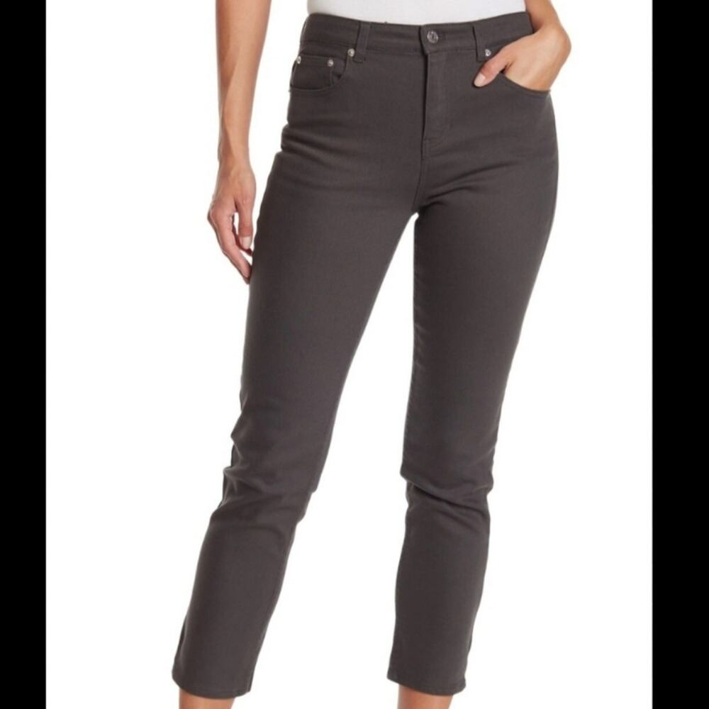 Thakoon Slate Grey Classic Cropped Jeans 4